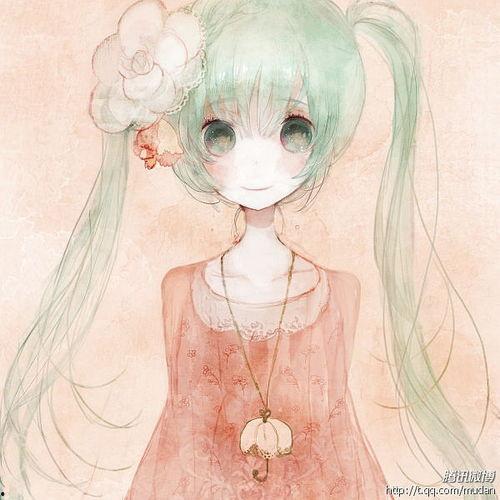 网红吃瓜头像插画女生版